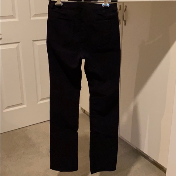 Black casual button zip up pants - Picture 2 of 8